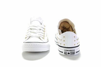 Converse CTAS OX 561684C Weiß/Gold Damen UK 3-8
