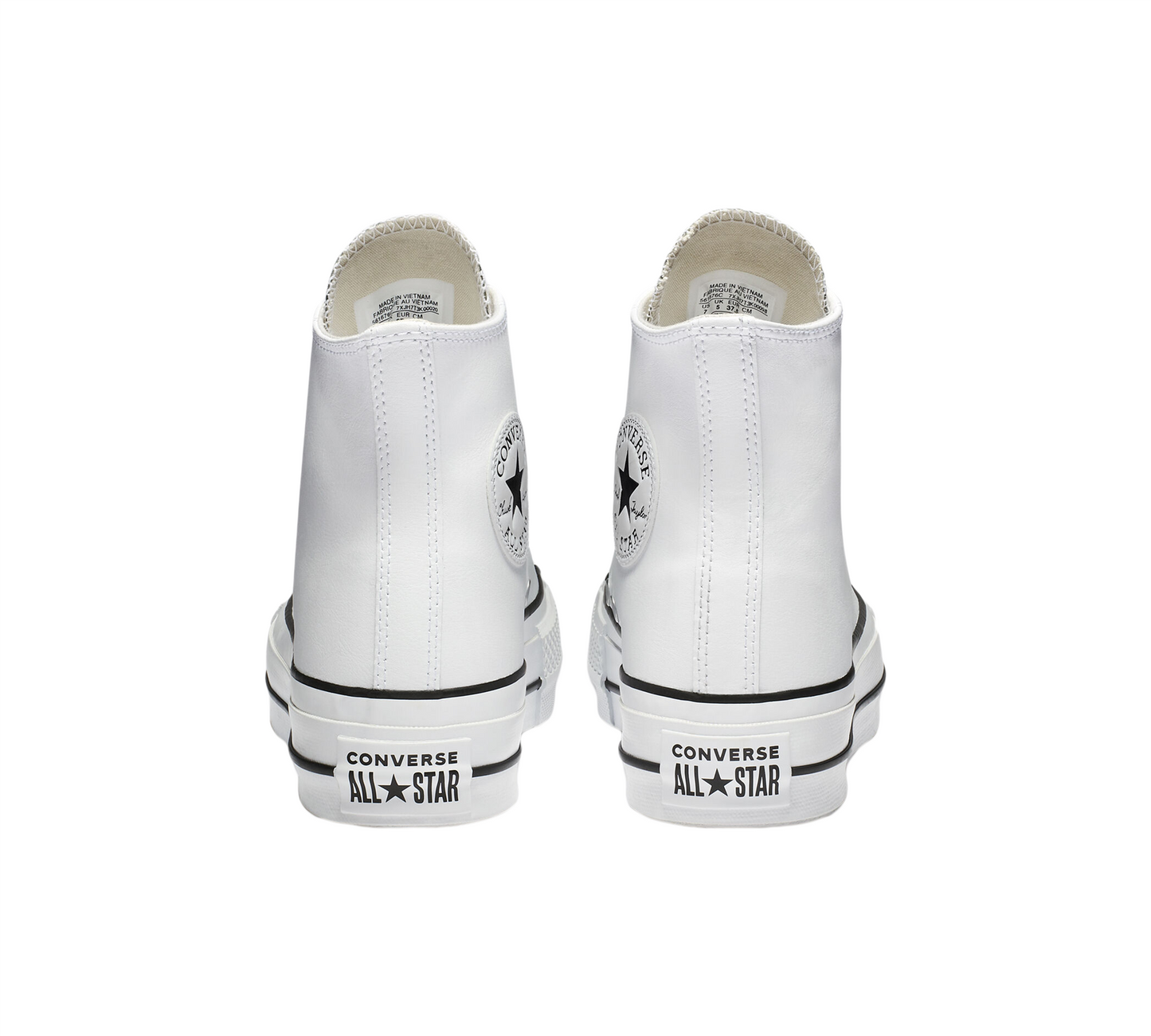 Converse Chuck Taylor All Star Platform Leather 561676C Shoes White UK 3-8