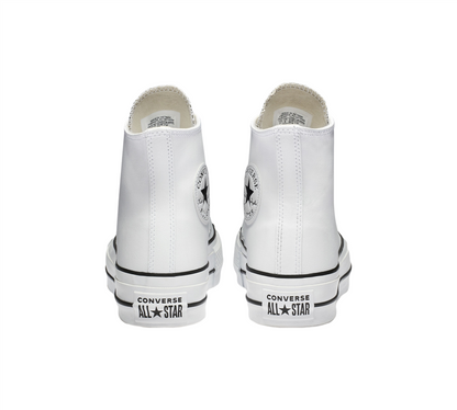 Converse Chuck Taylor All Star Platform Leather 561676C Shoes White UK 3-8