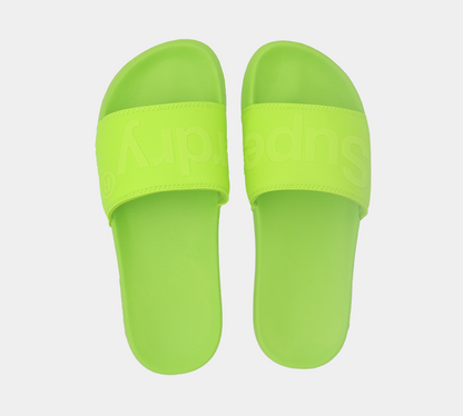 Superdry City Neon Pool Slides MF310020A 27Y Neon Green S-XL