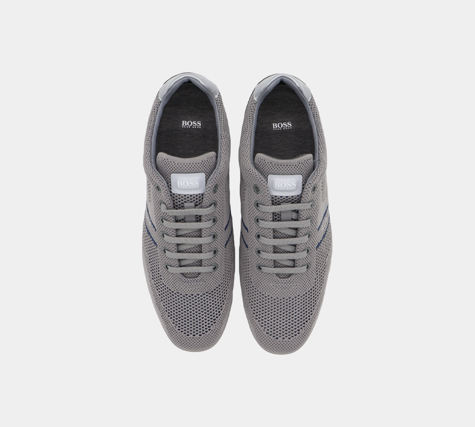 Hugo BOSS Saturn_Lowp_knlg 50432830 030 Trainers Medium Grey UK 5-9