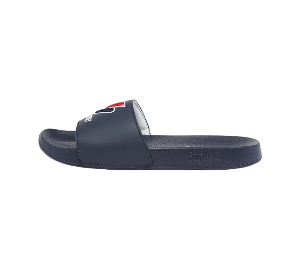 Superdry Core Pool MF310132A98T Sliders Eclipse Navy UK SL