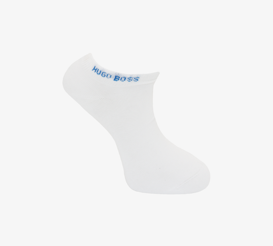 Hugo Boss 50428744 491 Ankle Socks- White/Blue UK 5.5-8/8.5-11