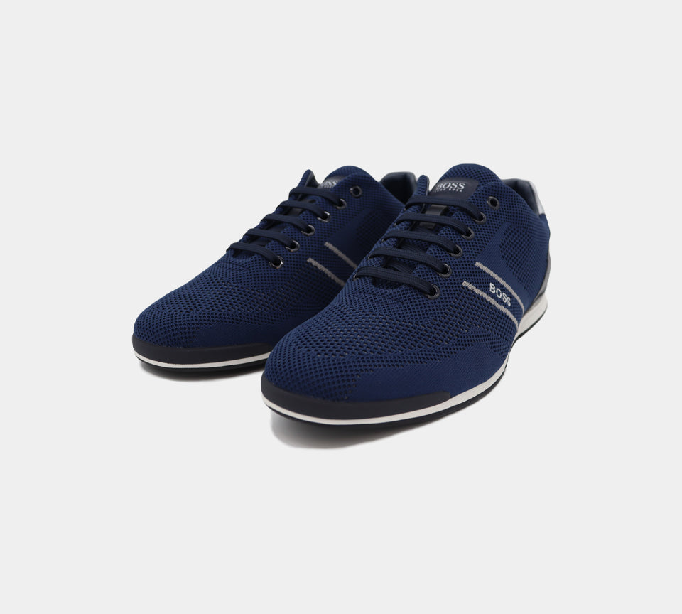 Hugo BOSS  Saturn_Lowp_knlg 50432830 401 Trainers Navy UK 5-9