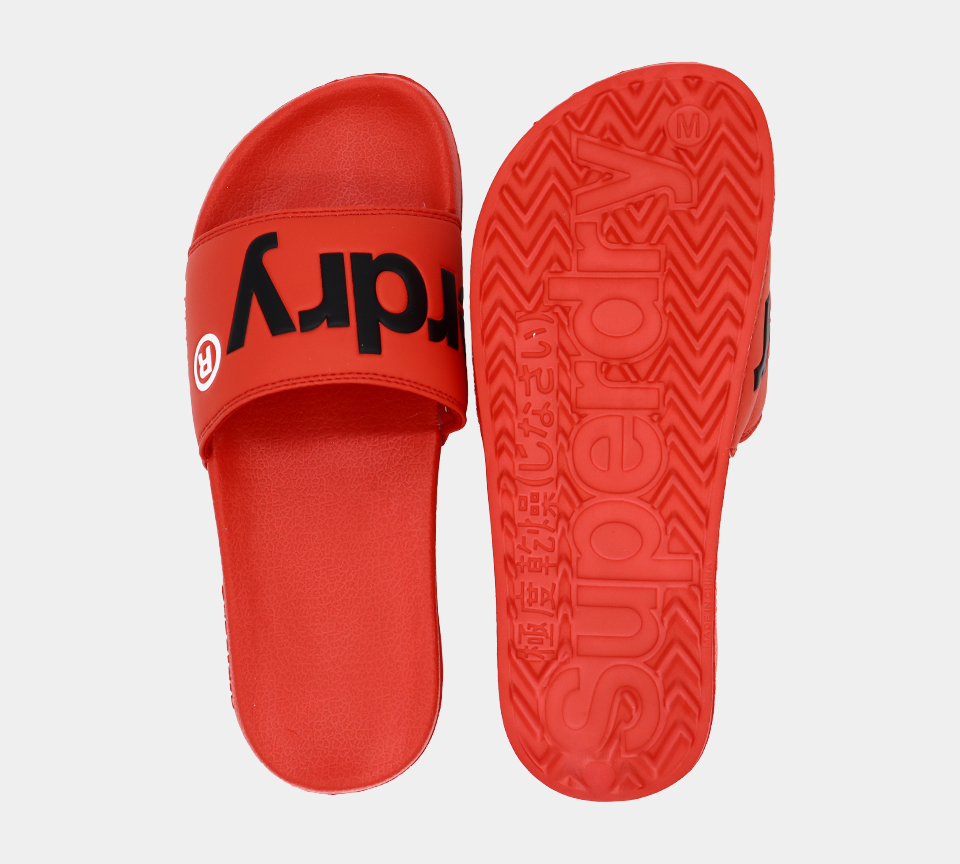 Superdry Classic Pool Slides MF31008A0MG Apfelrot S-XL