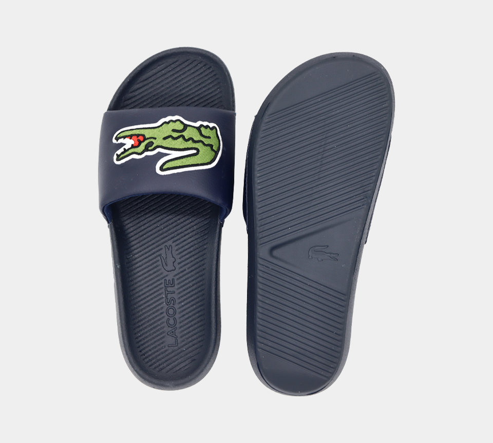 Lacoste CROCO SLIDE 120 2 CMA 7-39CMA00622S3 NVY/GRN UK 6-11