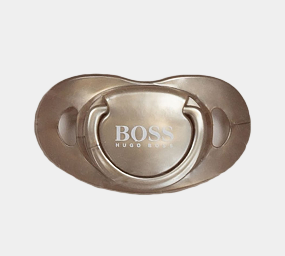 Hugo Boss Baby Infant Dummy J90T59593 Sucette Or Taille Unique