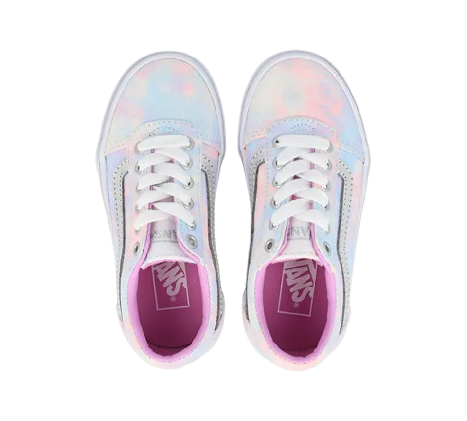 Vans Active MY Ward Multi Tie Dye VN0A3TFW3QT1 Shoes White Glitter Child UK 3-5
