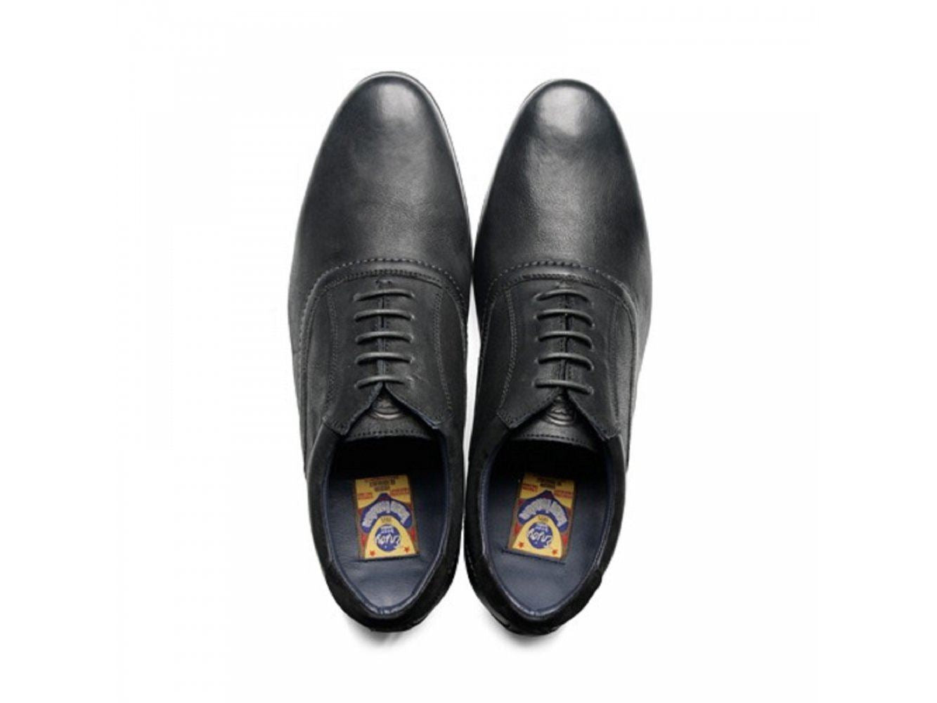 BASE London Galactic Waxy Black Shoes UK 6