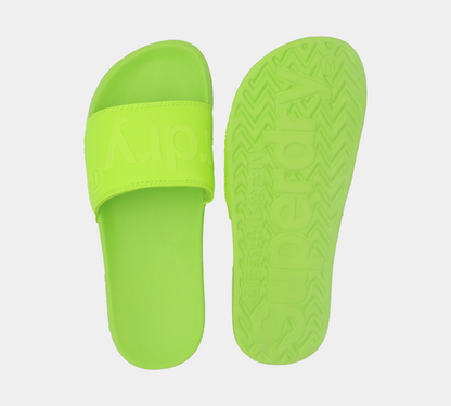 Superdry City Neon Pool Slides MF310020A 27Y Neon Green S-XL