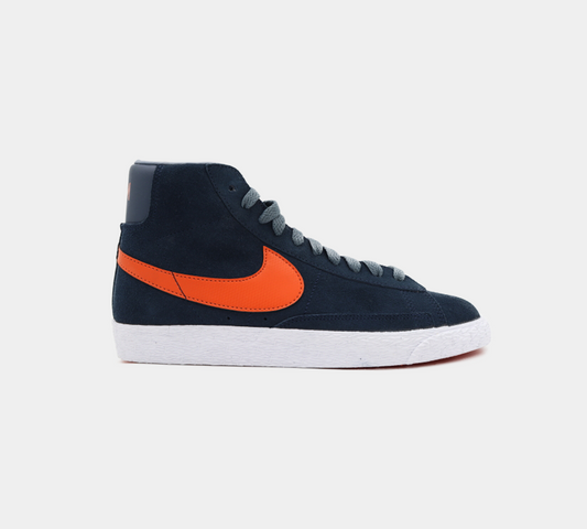 Nike Blazer Mid Vintage (GS) Unisex Navy/Orange UK 3-5.5