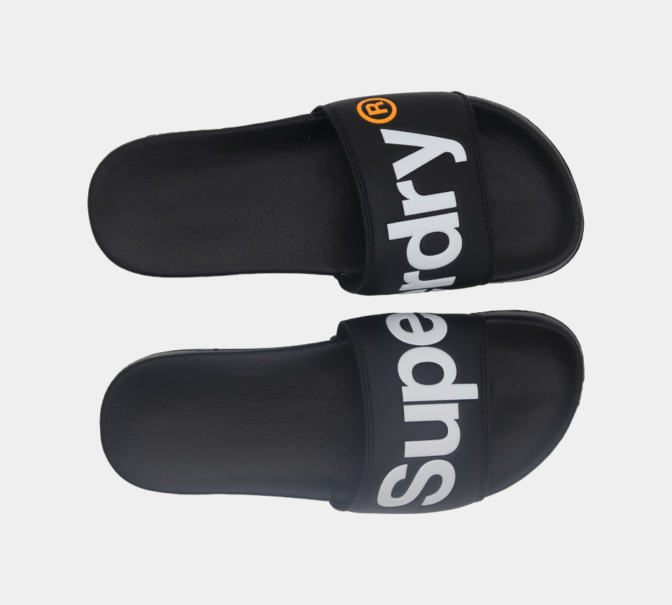 Superdry Claquettes de piscine classiques MF300004A 02A Noir S-XL