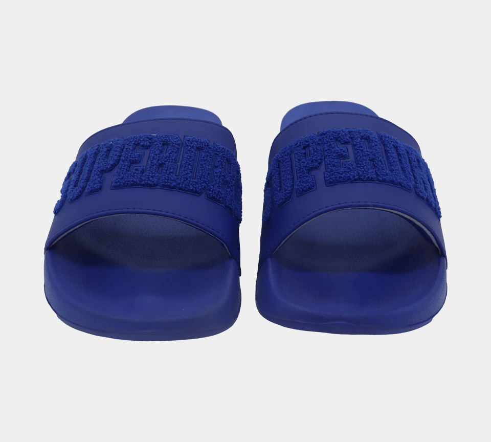 Superdry High Build Logo Pool MF310134A 06G Slides Royal S-XL