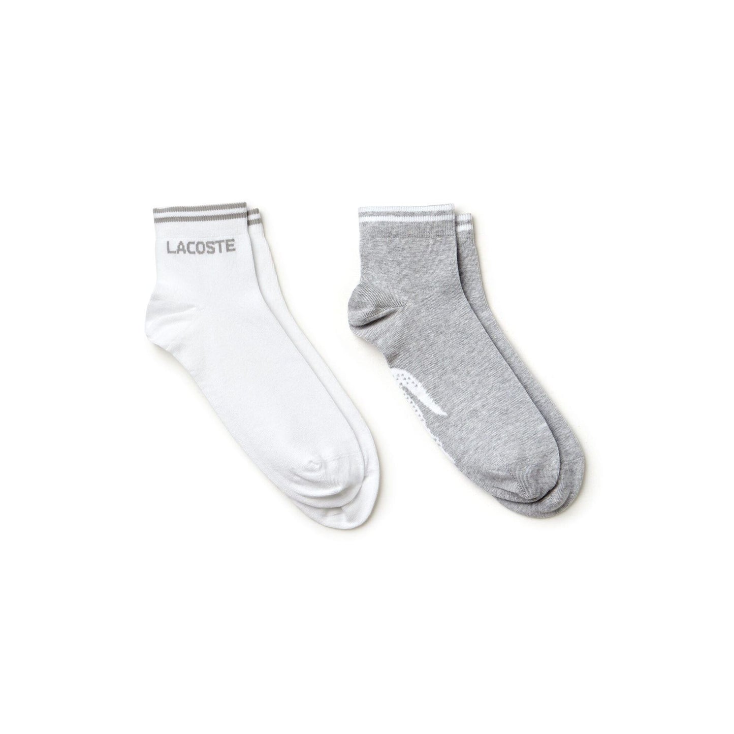 Lacoste RA849500MTG Low Cut Ankle Fashion Sportsocken Grau UK 4-11