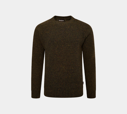 Barbour Netherton Rundhals-Strickpullover – Forrest