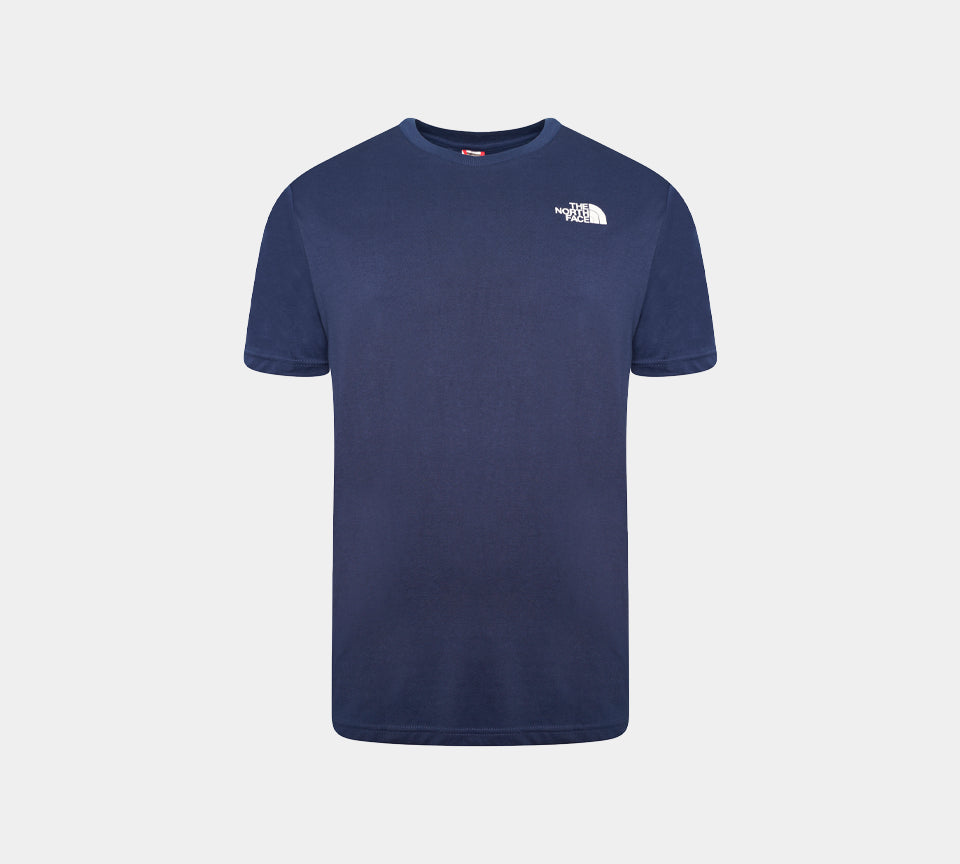 The North Face Simple Dome Cotton Logo Sports T-Shirt Top - Navy