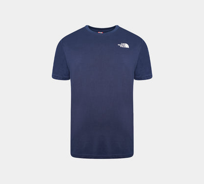 The North Face Simple Dome Cotton Logo Sports T-Shirt Top - Navy