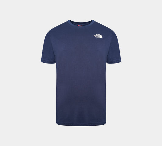 The North Face Simple Dome Cotton Logo Sports T-Shirt Top - Navy