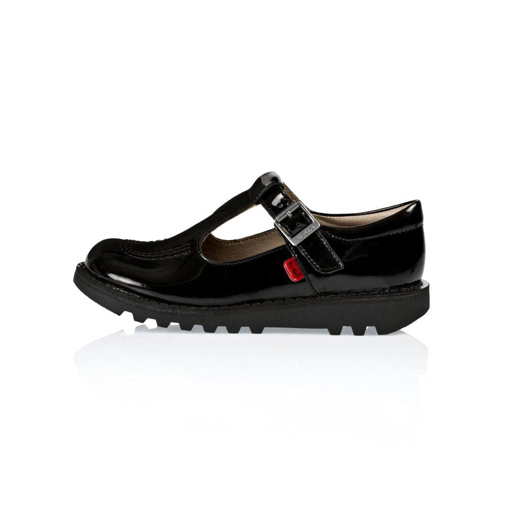 Kickers Classic Kick T-Bar Patent Schwarz 112532 Schulschuhe 