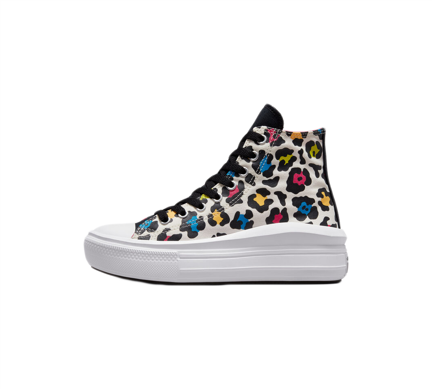 Converse Leopard Print Chuck Taylor Kinder All Star Move 272376C Schuhe Reiher/Schwarz UK Größe 3-5,5