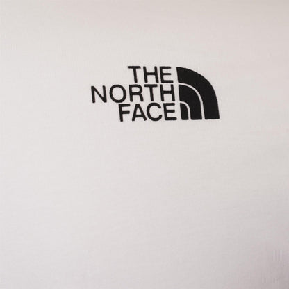 The North Face Simple Dome Cotton Logo Sports T-Shirt Top - White