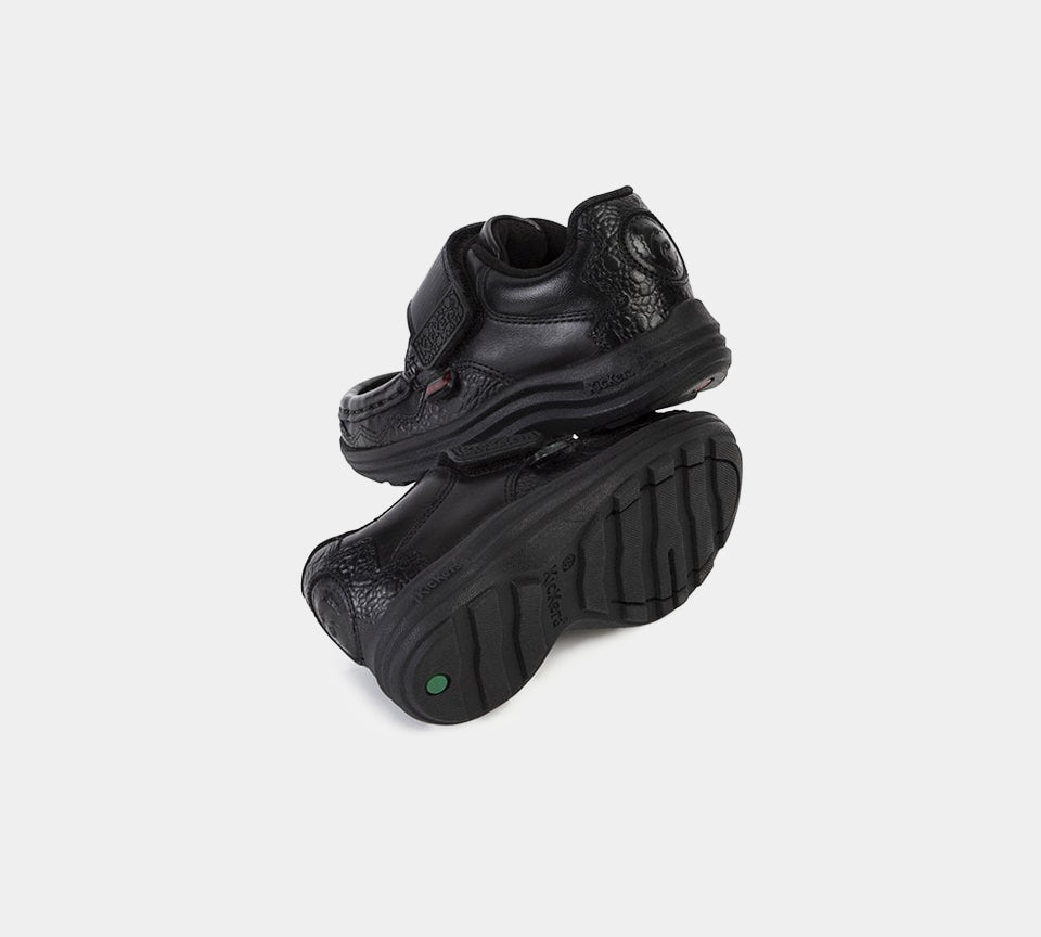 Kickers Reasan Sawrus 1-15564 Black Infant Shoes UK 8-8.5