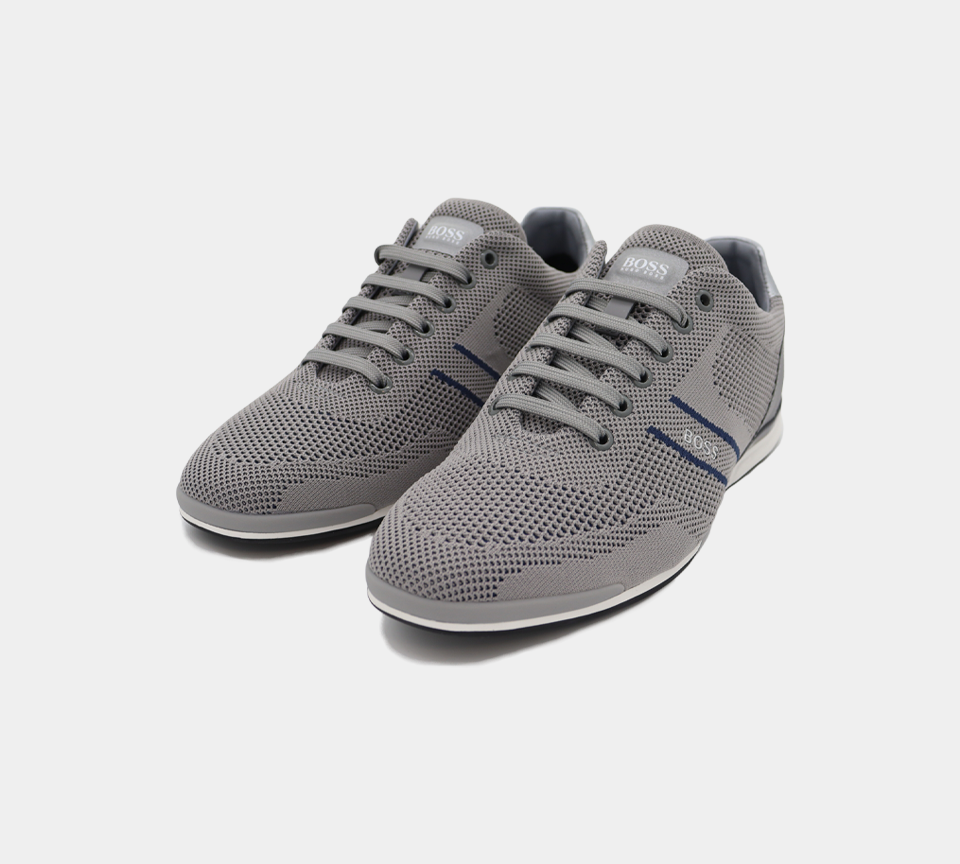 Hugo BOSS Saturn_Lowp_knlg 50432830 030 Trainers Medium Grey UK 5-9