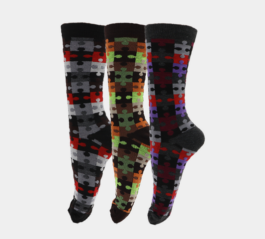 Calvin Coloured Design Smart Suit Work Golf Cotton Blend Socks