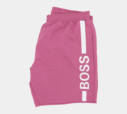 Hugo Boss Logo-Print Badeshorts 50437375667 Rosa M-XL