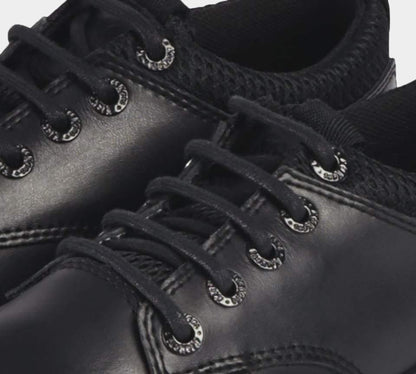 Kickers Tovni Sneak LTHR YM 113405 Trainers Black Teen UK 4