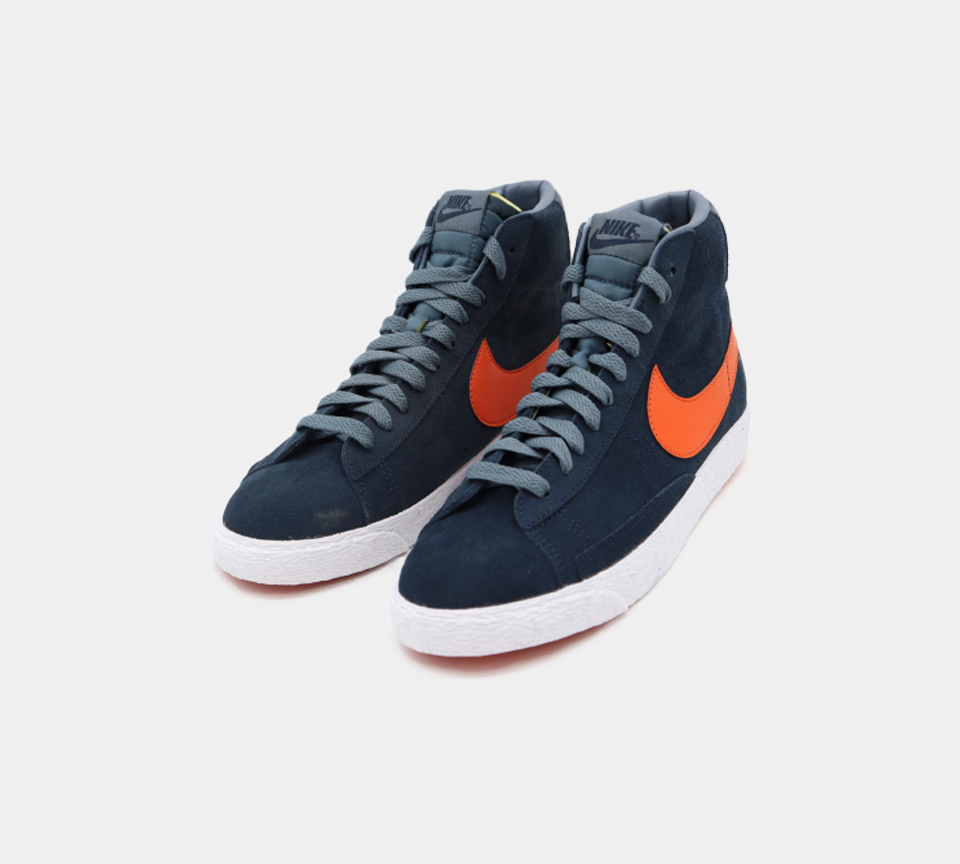 Nike Blazer Mid Vintage (GS) Unisexe Marine/Orange UK 3-5.5